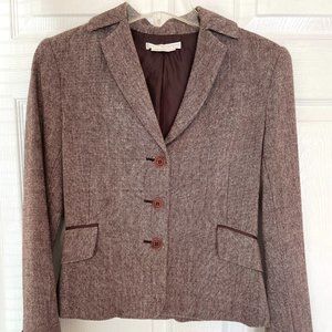 To the Max Brown tweed jacket women's size 2